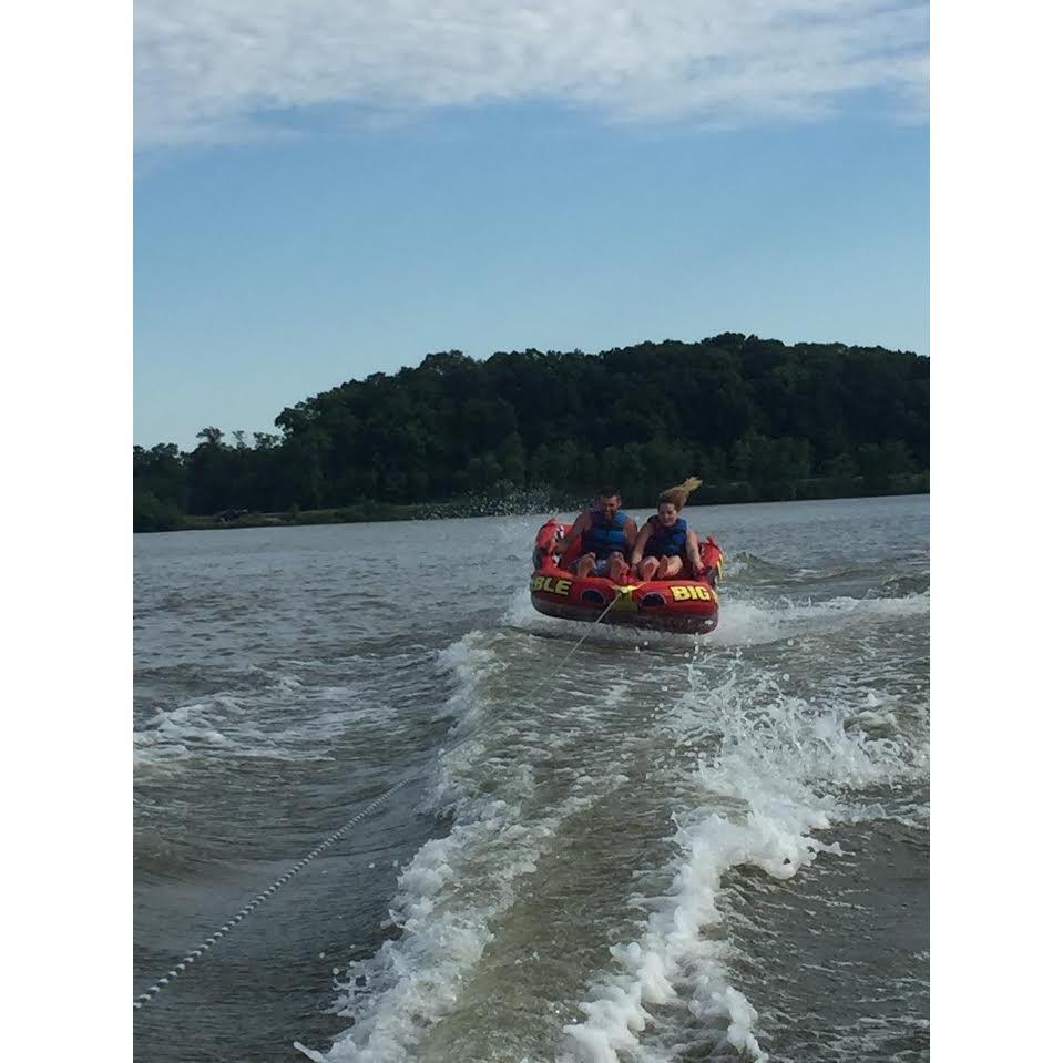 Catching some air on 'Big Mable'