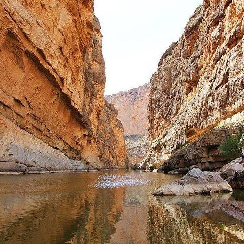 The beautiful Rio Grande River that runs through the park.