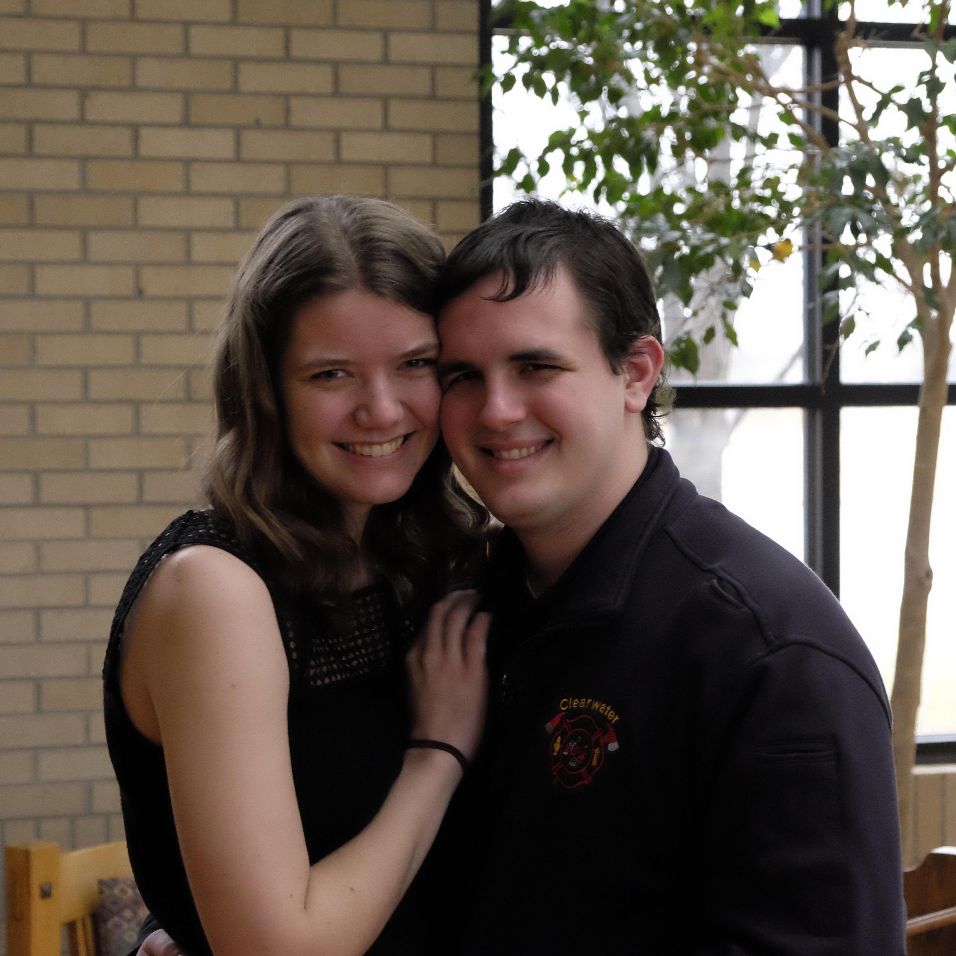The first few moments of our engagement!