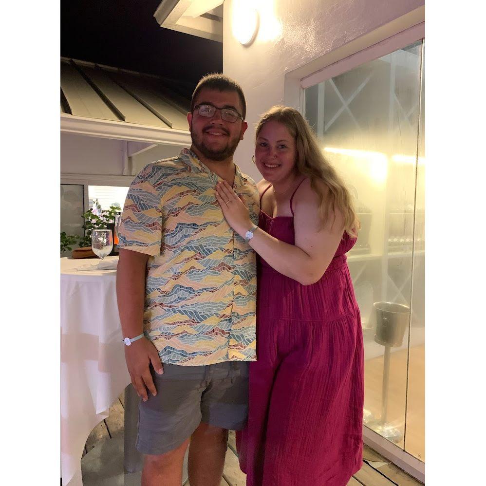 This was taken right after we got engaged!