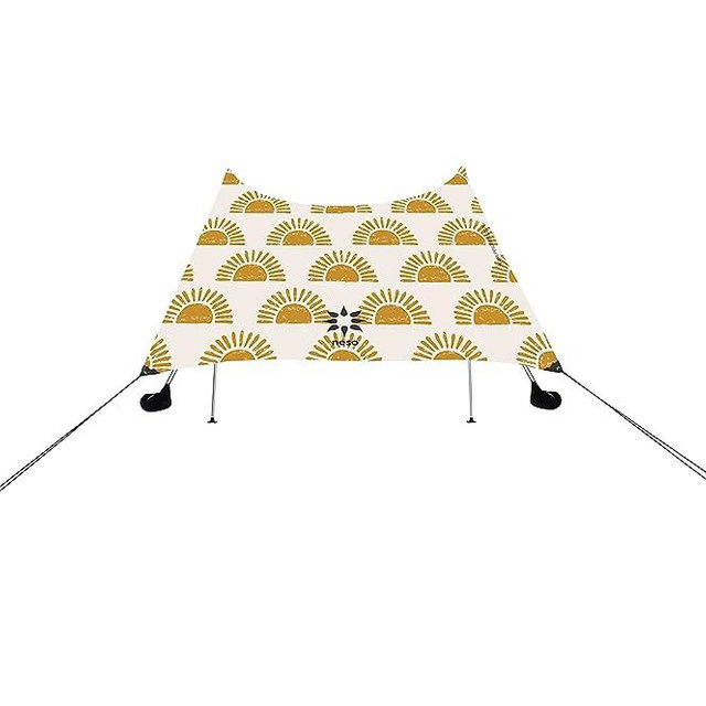 Neso Tents Grande Beach Tent, 7ft Tall, 9 x 9ft, Reinforced Corners and Cooler Pocket