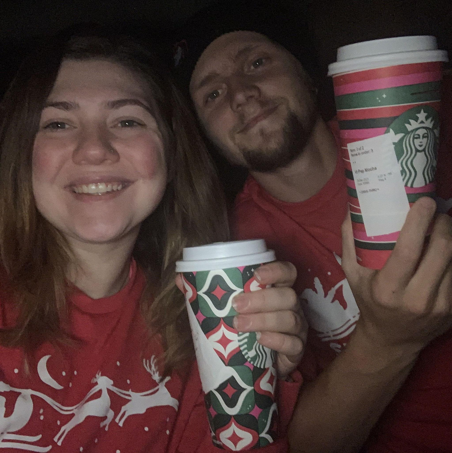 We love our yearly tradition of matching Christmas PJs and going to see Christmas lights.