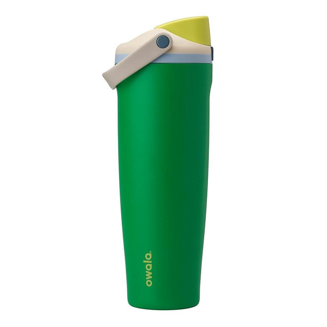 Owala FreeSip Sway Insulated Stainless Steel Water Bottle with Two-Way Spout, Built-In Straw and Bucket Handle, Made for Travel, School, and Sports, 40oz, BPA Free, Leak Proof, Putting Green