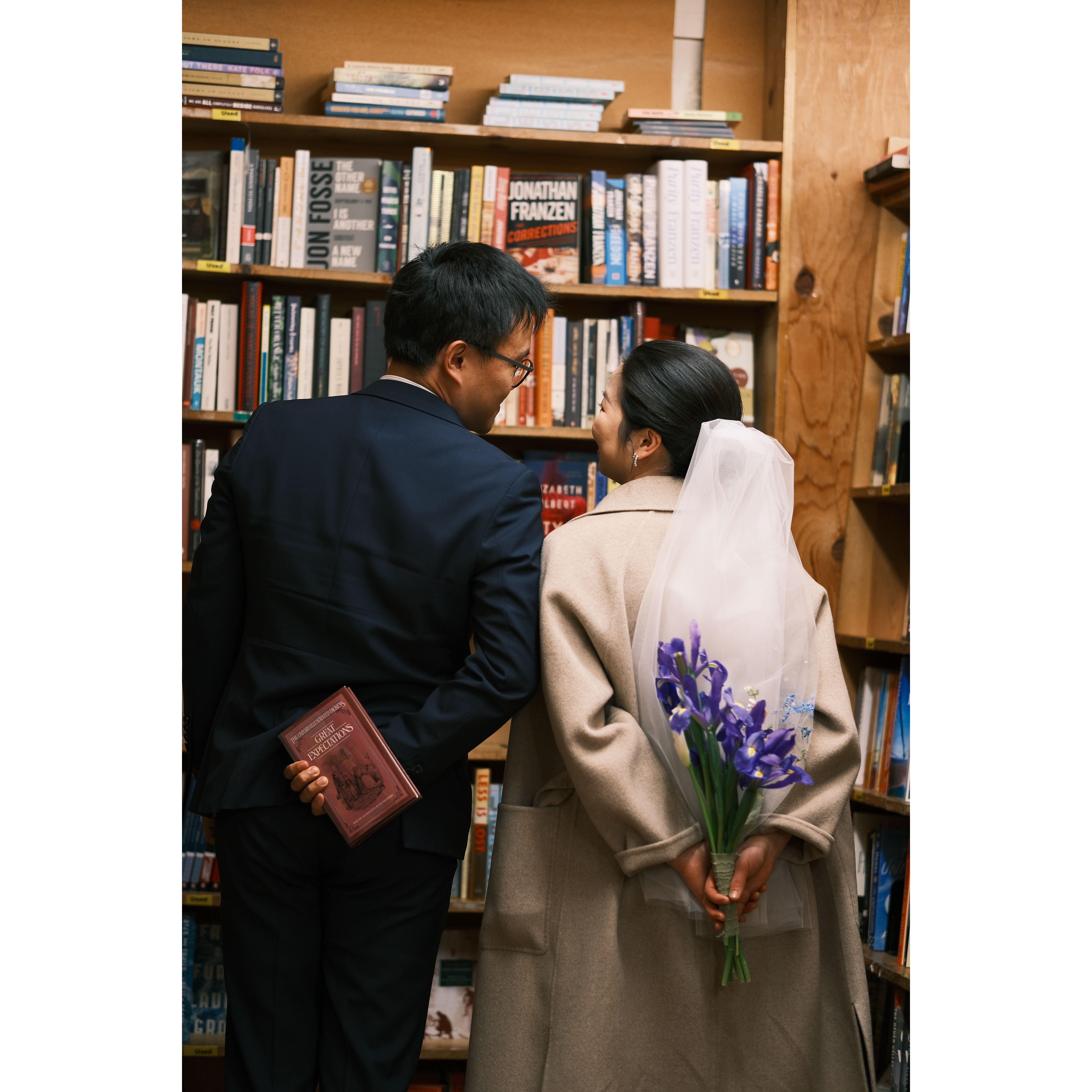 It took us 15 minutes to find THE book in the bookstore.