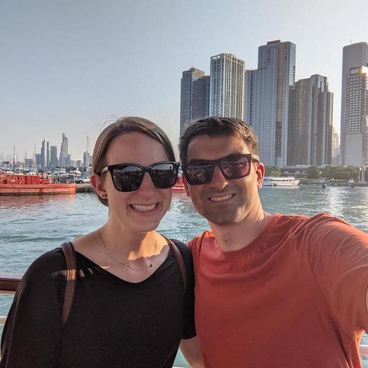 Reuniting after 11 months of long-distance in Chicago