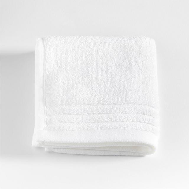 Refibra Crisp White Organic Cotton Washcloth