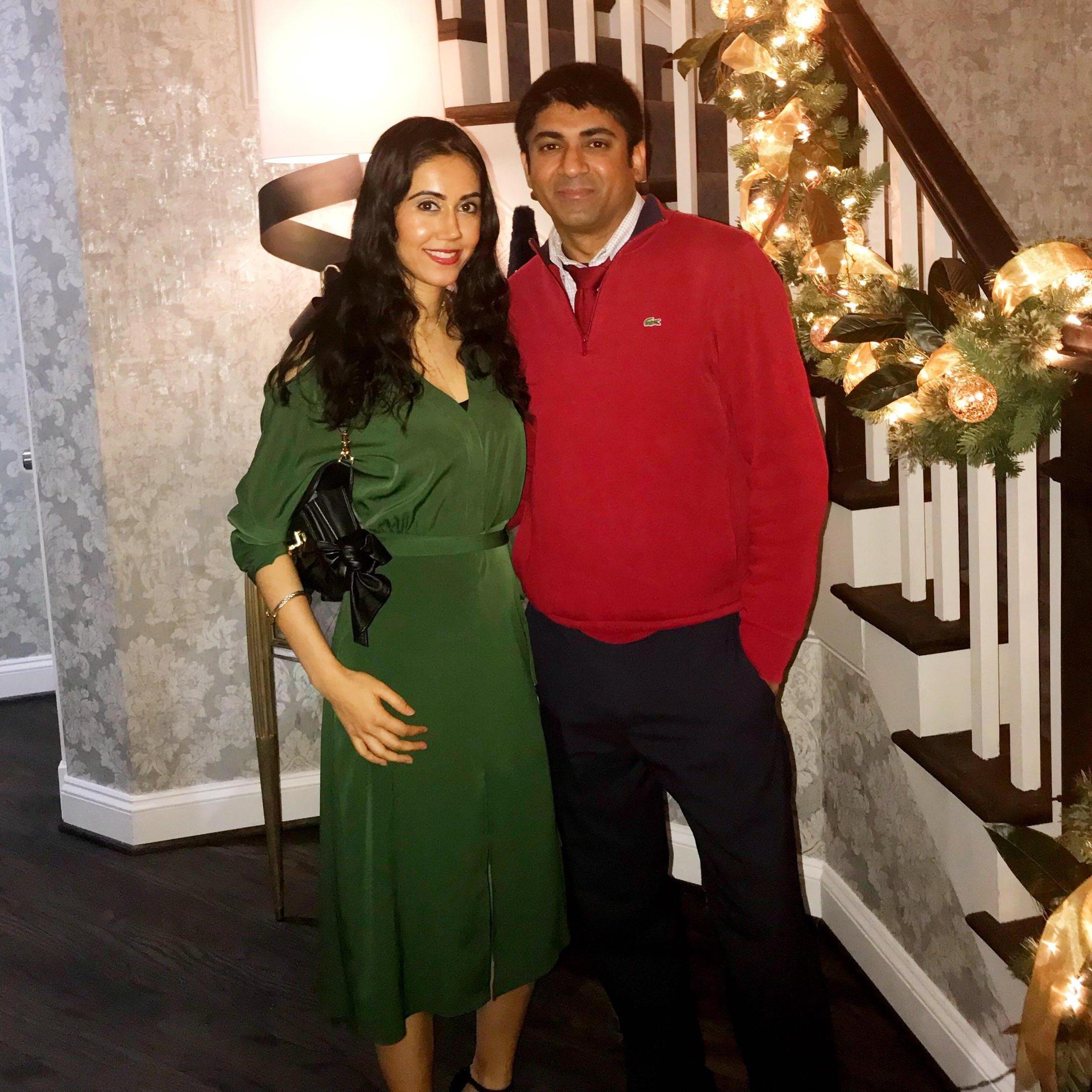 We attended our first office Christmas party together. Things were getting serious!