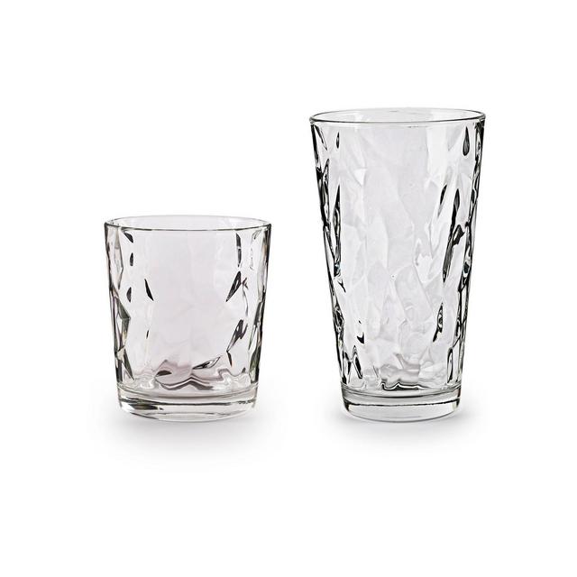 Circle Glass Cabrini Entertaining Glass, Set of 16