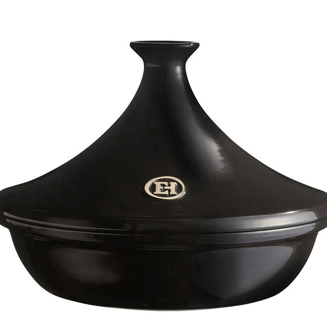 Emile Henry Made In France Flame Tagine, 3.7 quart, Charcoal,795632