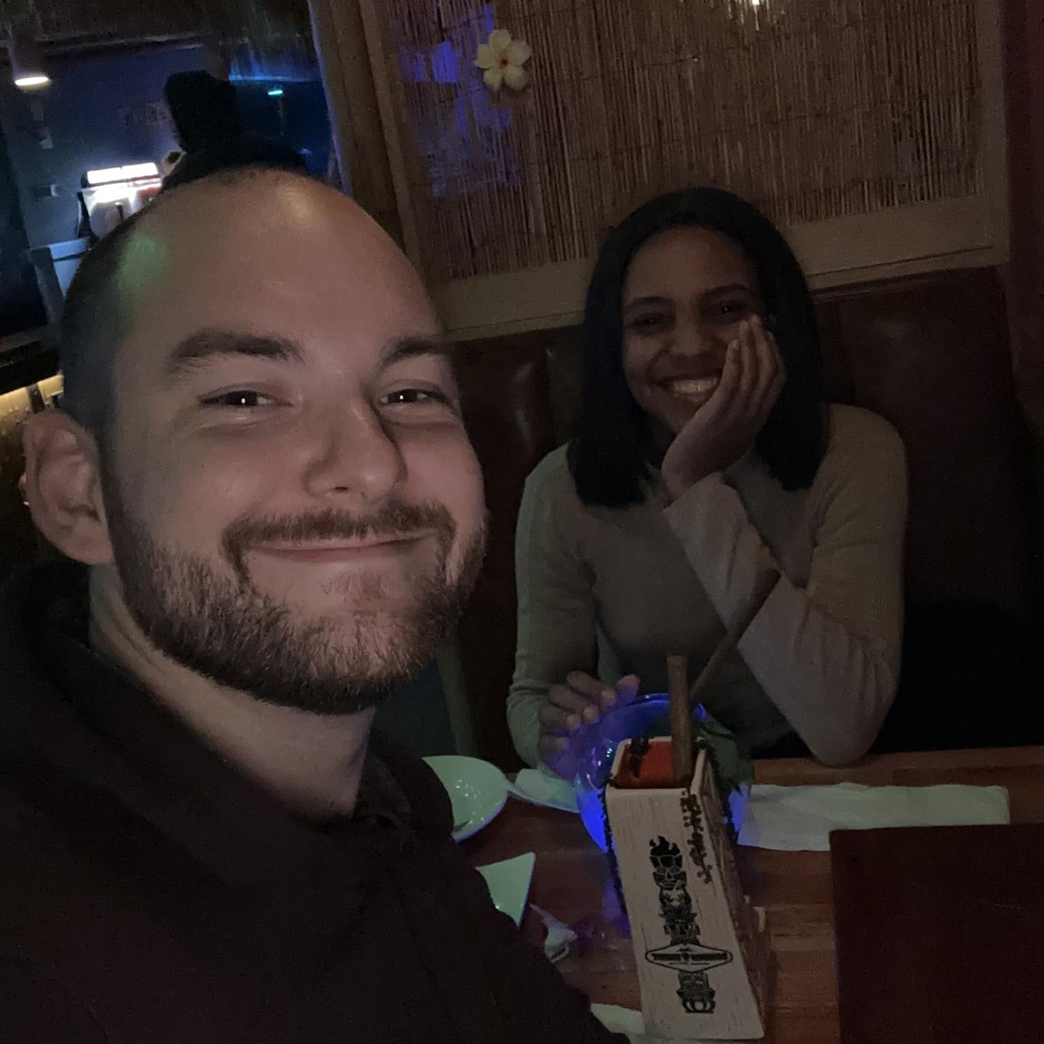 Our very first date.