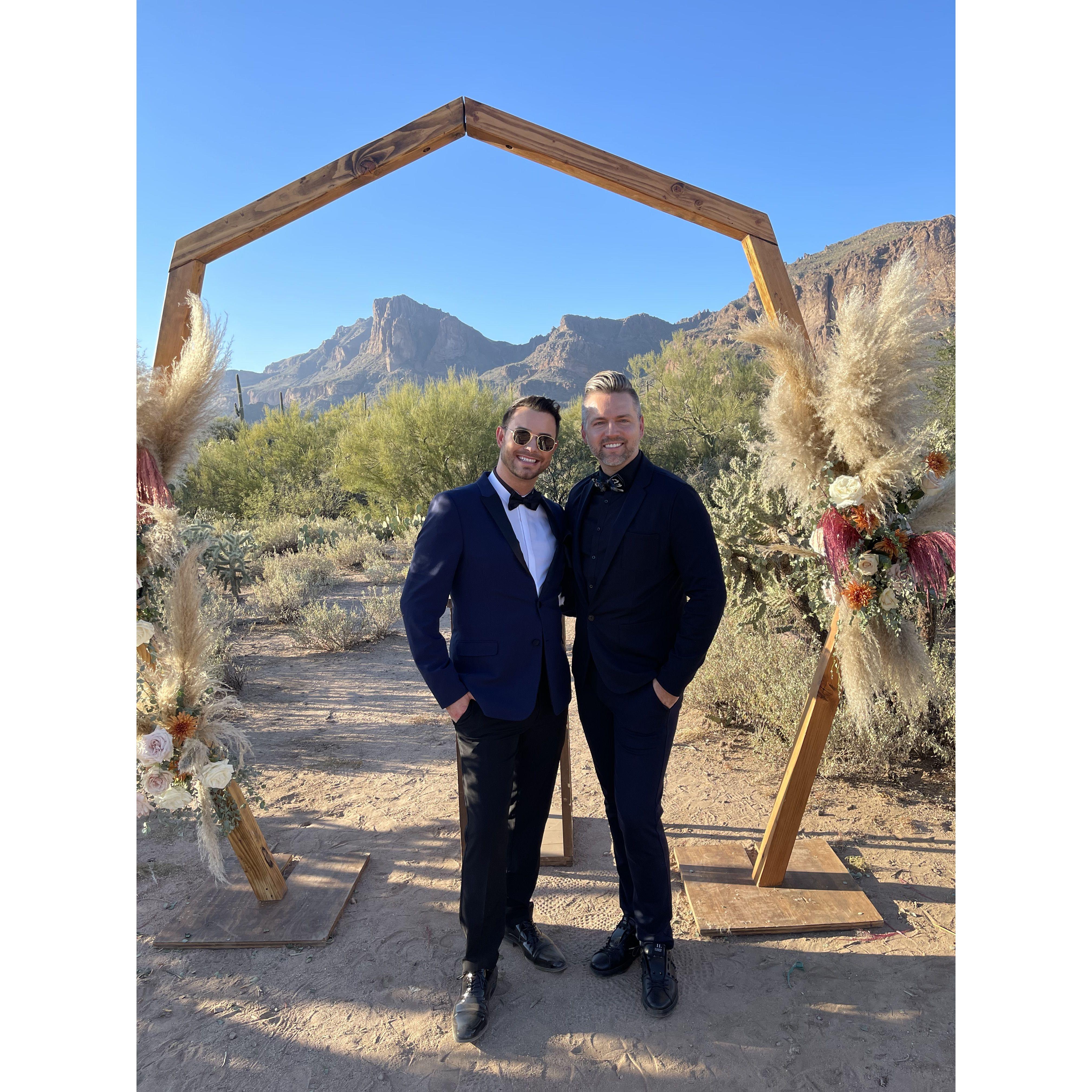 Friends wedding in AZ.