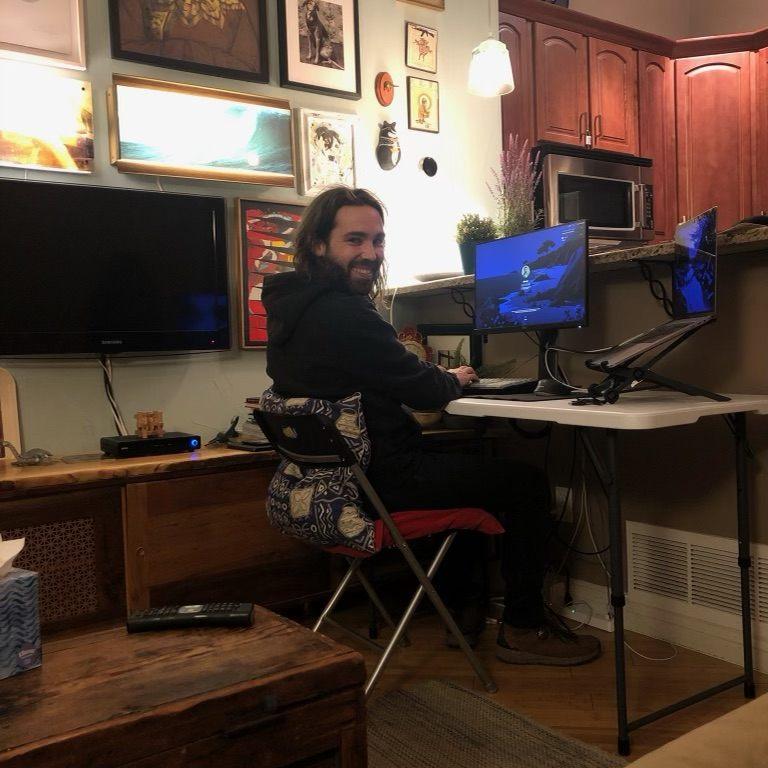 WFH set up - life on the roadtrip! Denver, CO February 2021
