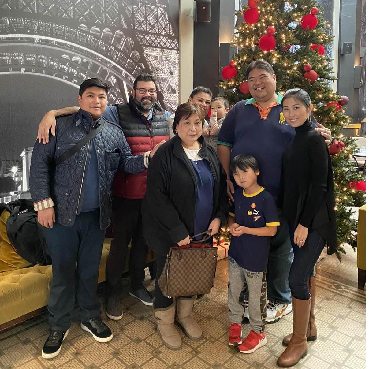 With Mom during her visit during Christmas 2019.