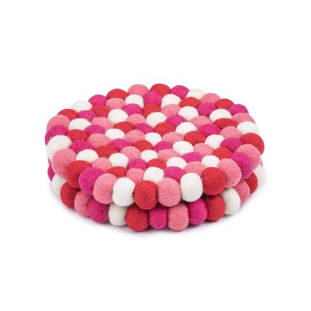 Thirstystone Valentine's Pom-Pom Trivets, Set of 2
