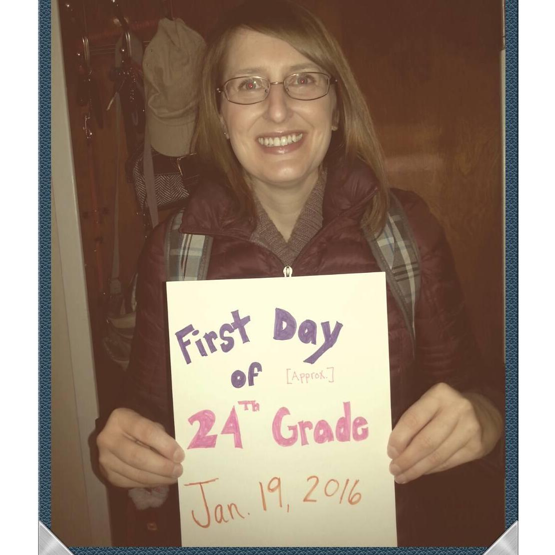 First day of classes in the PhD program