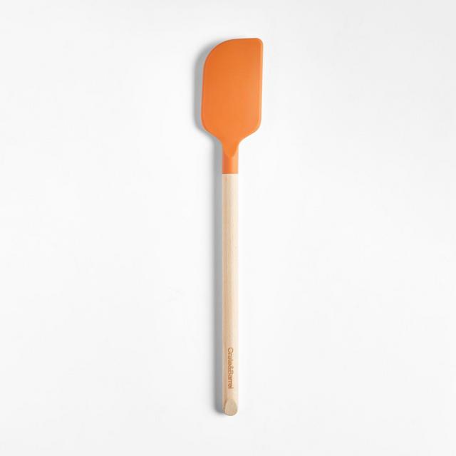 Crate & Barrel Sienna Silicone and Wood Spatula