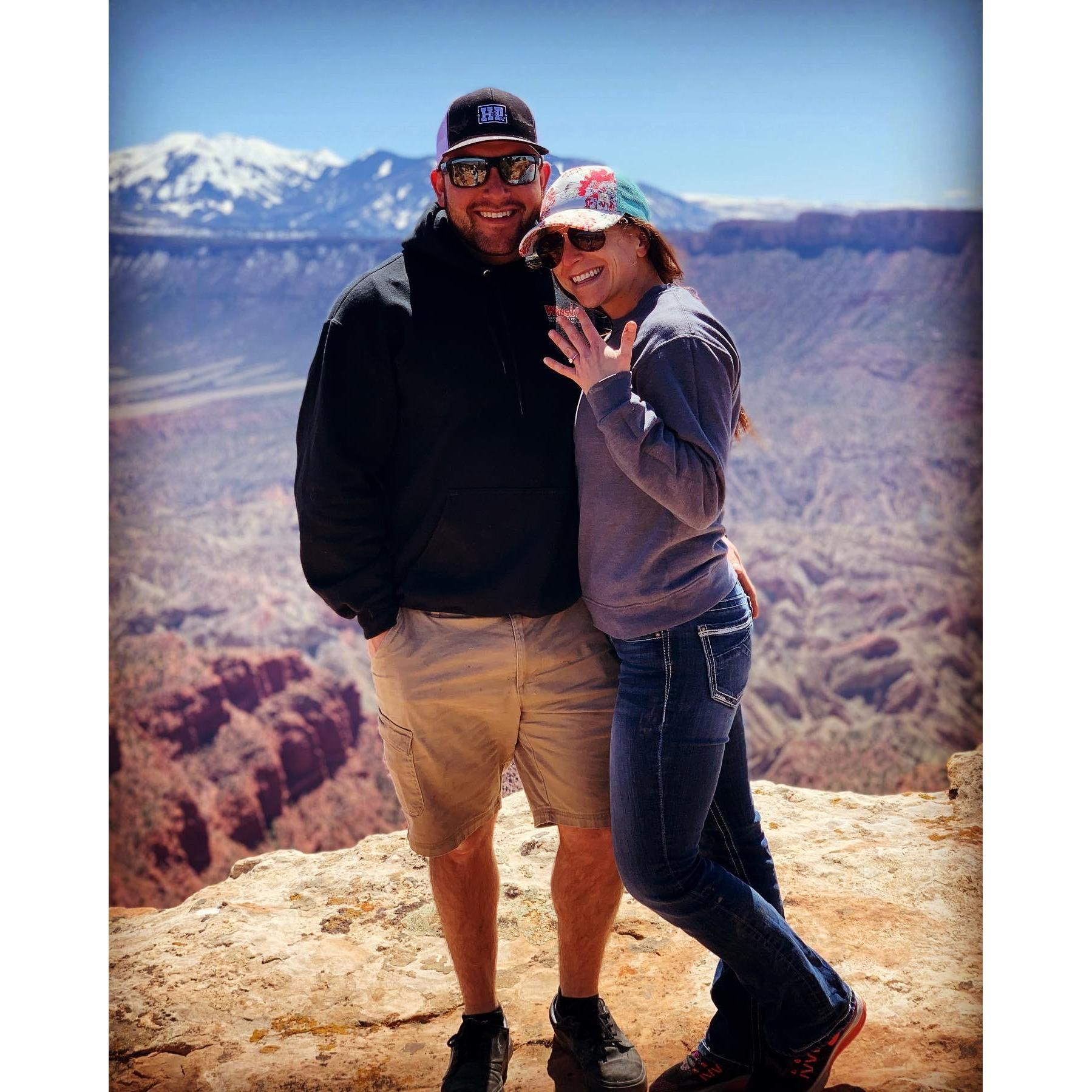The moment I said ,"YES" to forever with you!