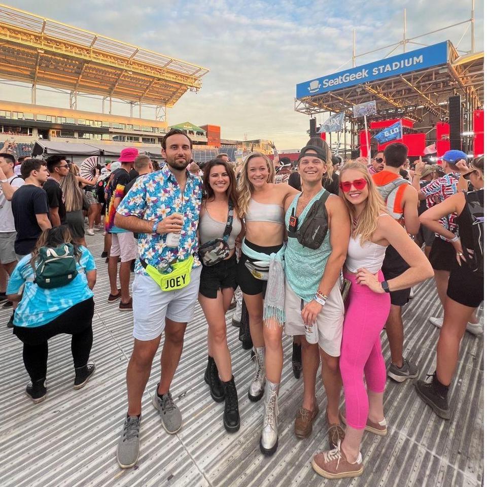 Another EDM festival Joey (fanny pack) was dragged to ;)