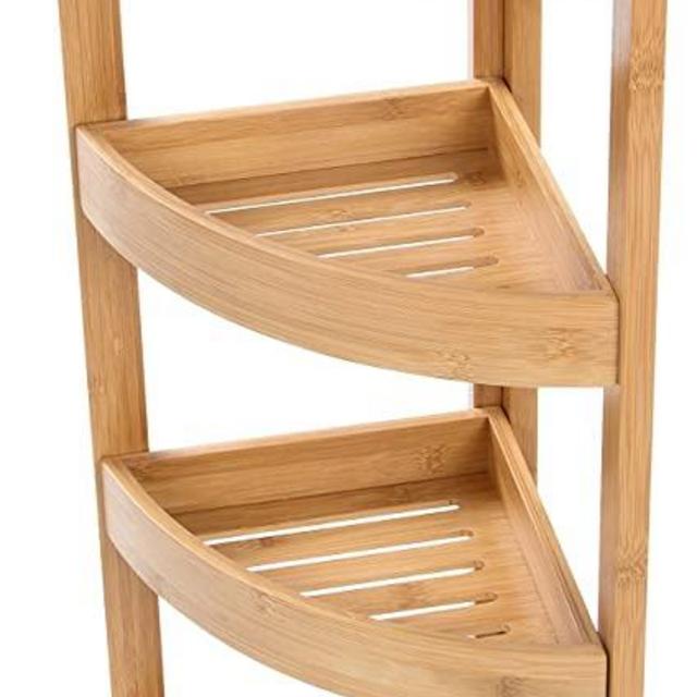 31.5" 4 Tier Bamboo Corner Storage Shelf By Trademark Innovations