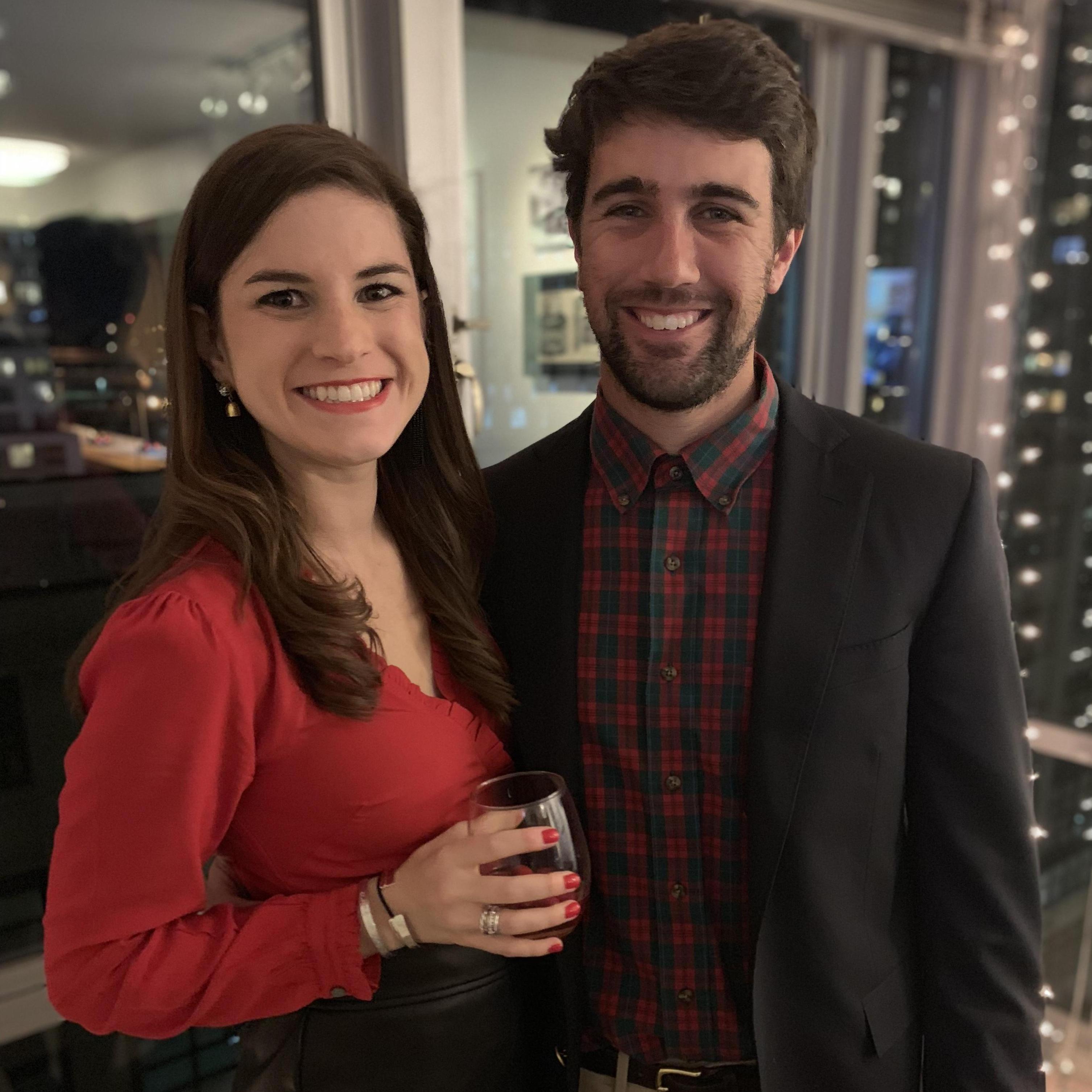 Holiday dinner party with Denison friends in Boston (2018)