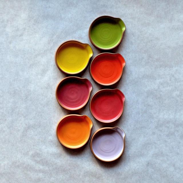 Spoon Rest | Ceramic Spoon Rest | Spoon Rest Handmade | Orange Spoon Rest | Red Spoon Rest | Green Spoon Rest | Bright Spoon Rest| Soap Rest