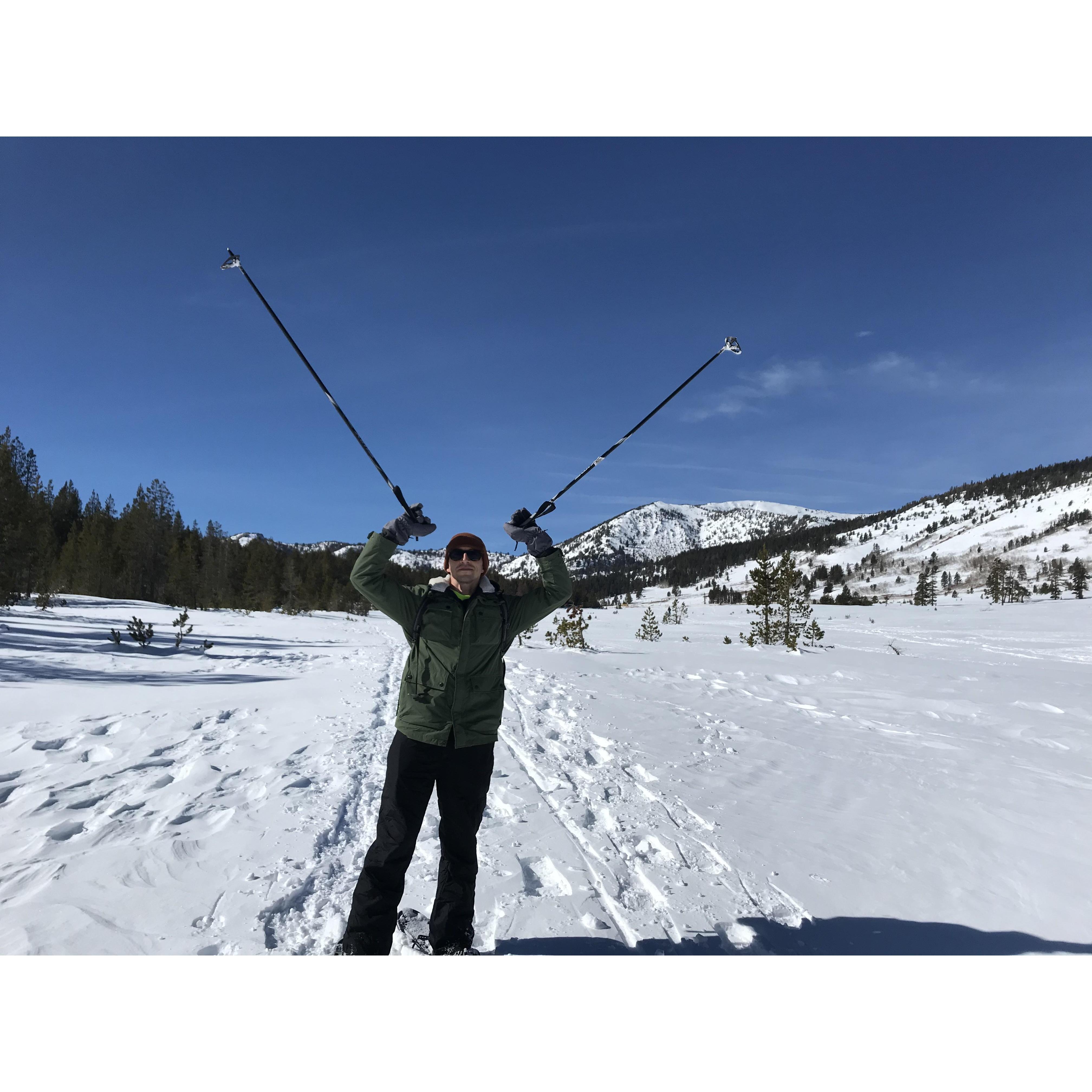 Snowshoeing and getting lost in Tahoe
