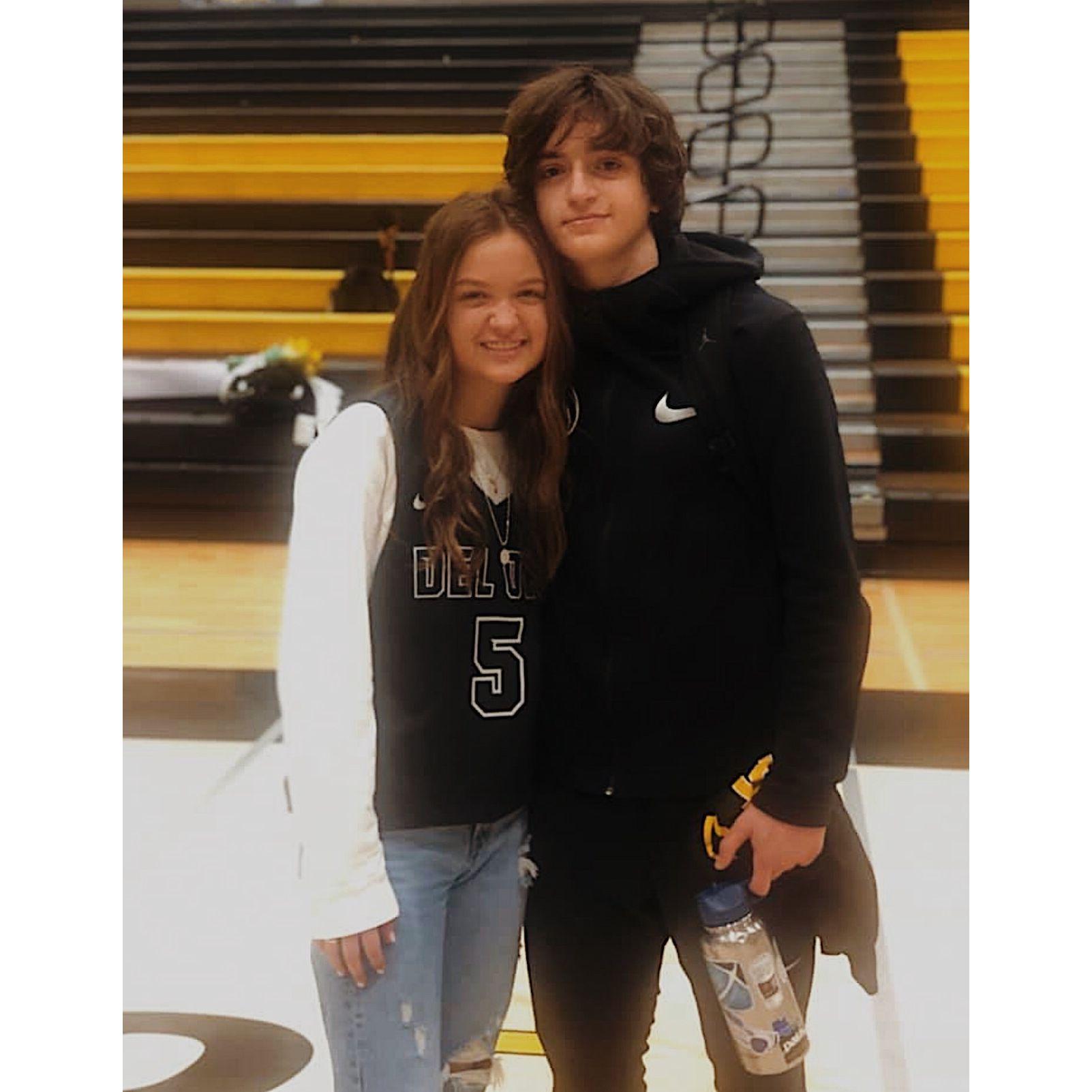 Rylans senior night at Del Oro. I loved wearing his jersey and supporting him