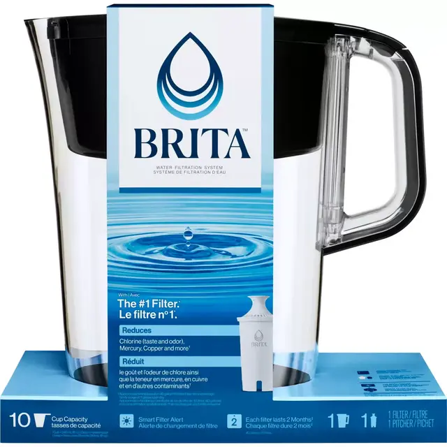 Brita® 10-Cup Tahoe Pitcher in Black