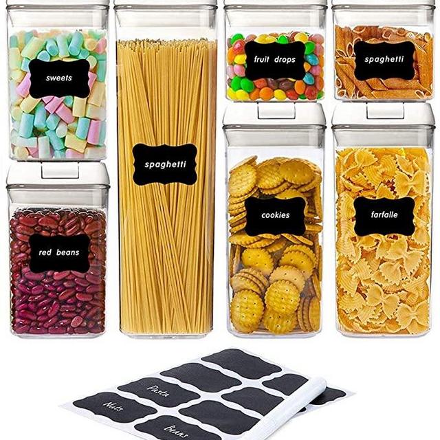 Mrt Pro Airtight Food Storage Containers, Kitchen Storage Containers, Cereal & Dry Containers Storage Set, BPA Free, Kitchen Pantry Organization and Storage with Easy Lock Lids, 7 Pieces