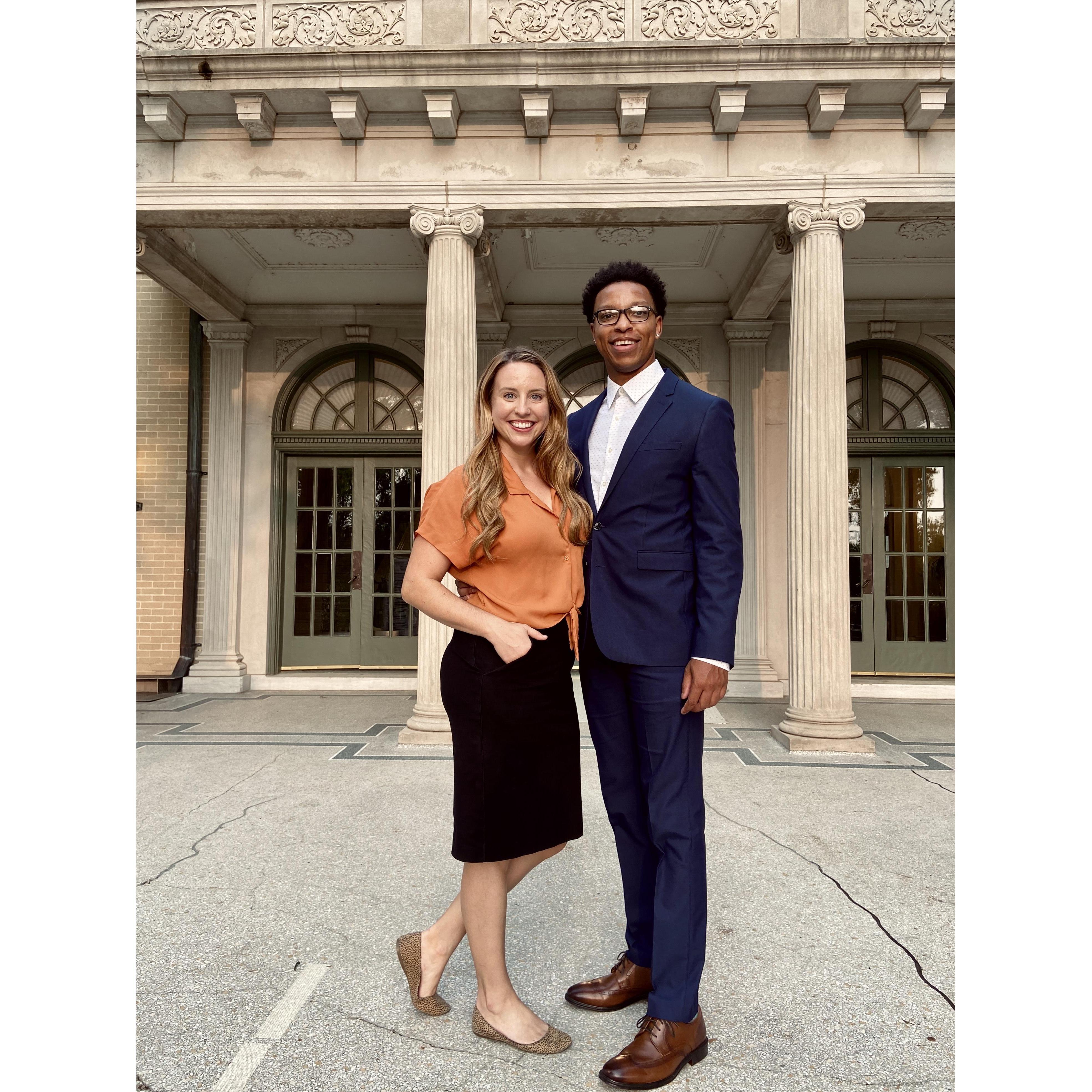 Our first wedding we worked together!