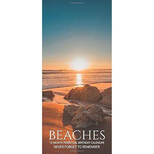 Perpetual Birthday Calendar: Beaches Islands, Birthday Book & Anniversary Calendar 5x11 Special Event Reminder Book Family Planner Date Keeper for ... New Years Christmas Gift (Travel Calendar)