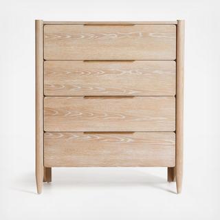 Casa Oak 4-Drawer Dresser