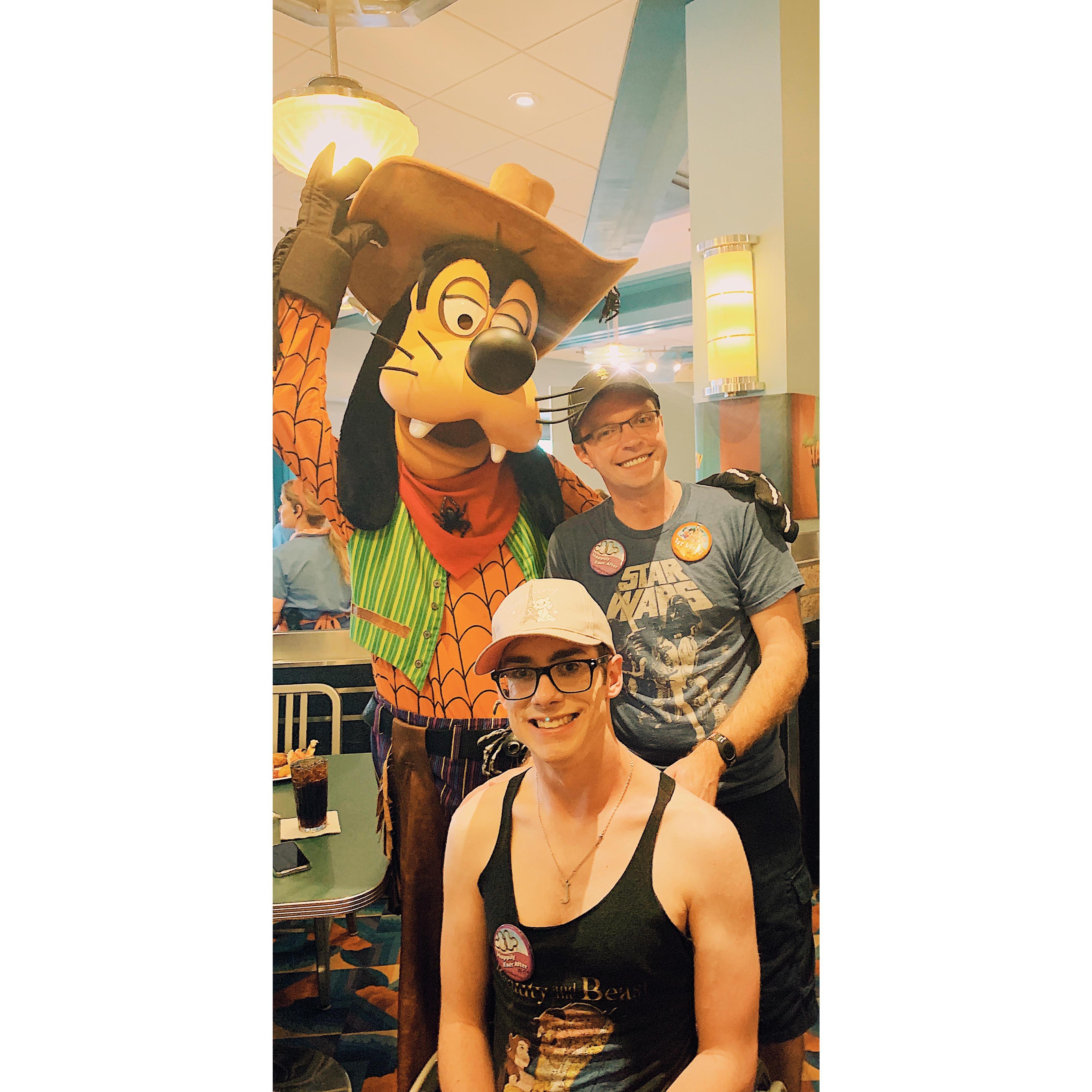 Meeting Goofy in his cowboy costume was a treat!