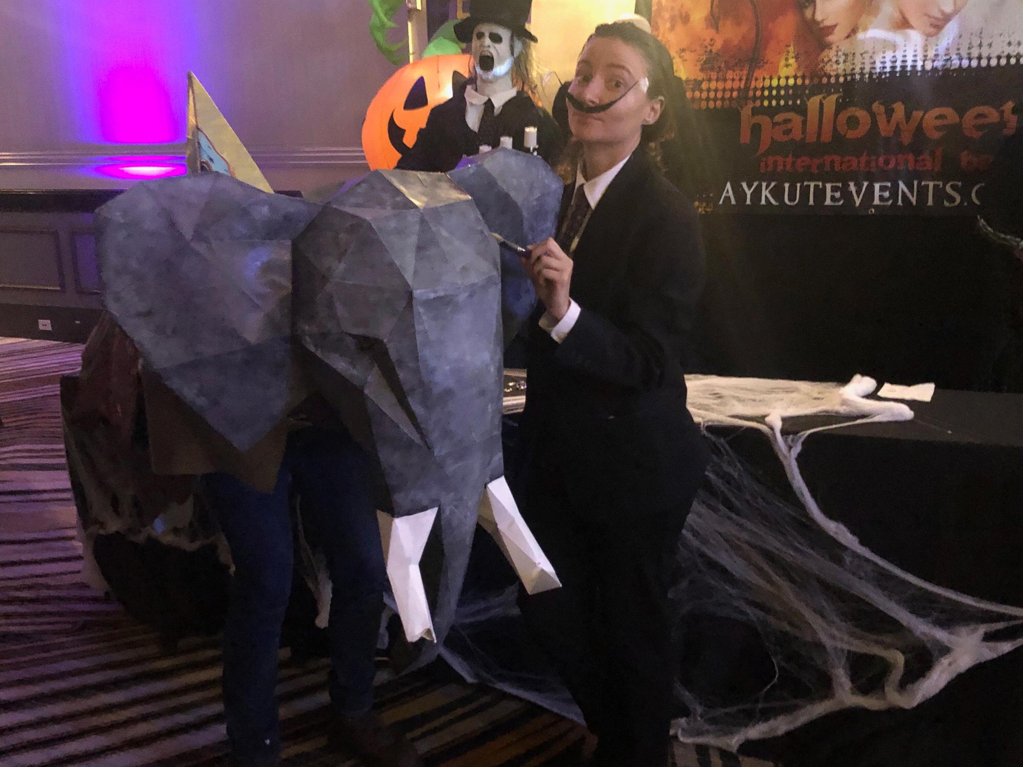 Halloween 2019: Salvador Dali and his elephant