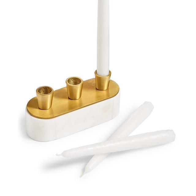 Hotel Collection Marble Candle Holder, Created For Macy's
