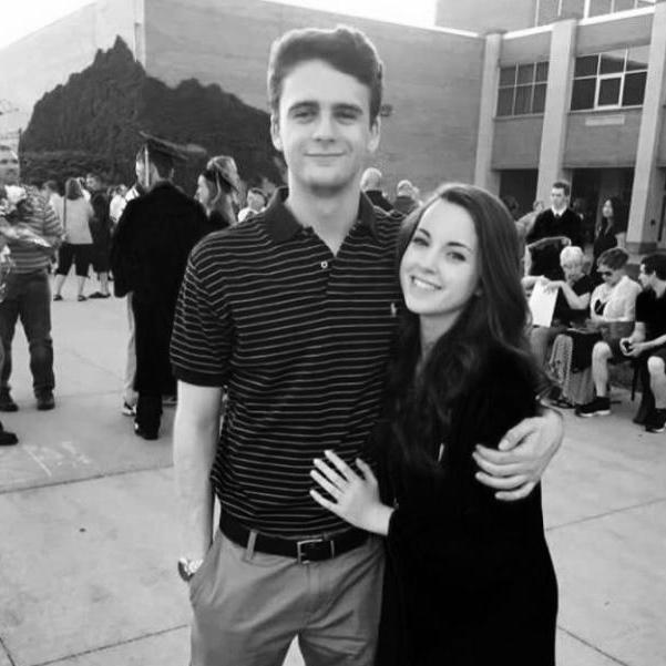 My highschool graduation. Brandon bought me a succulent as a gift, I promptly killed it a week later.