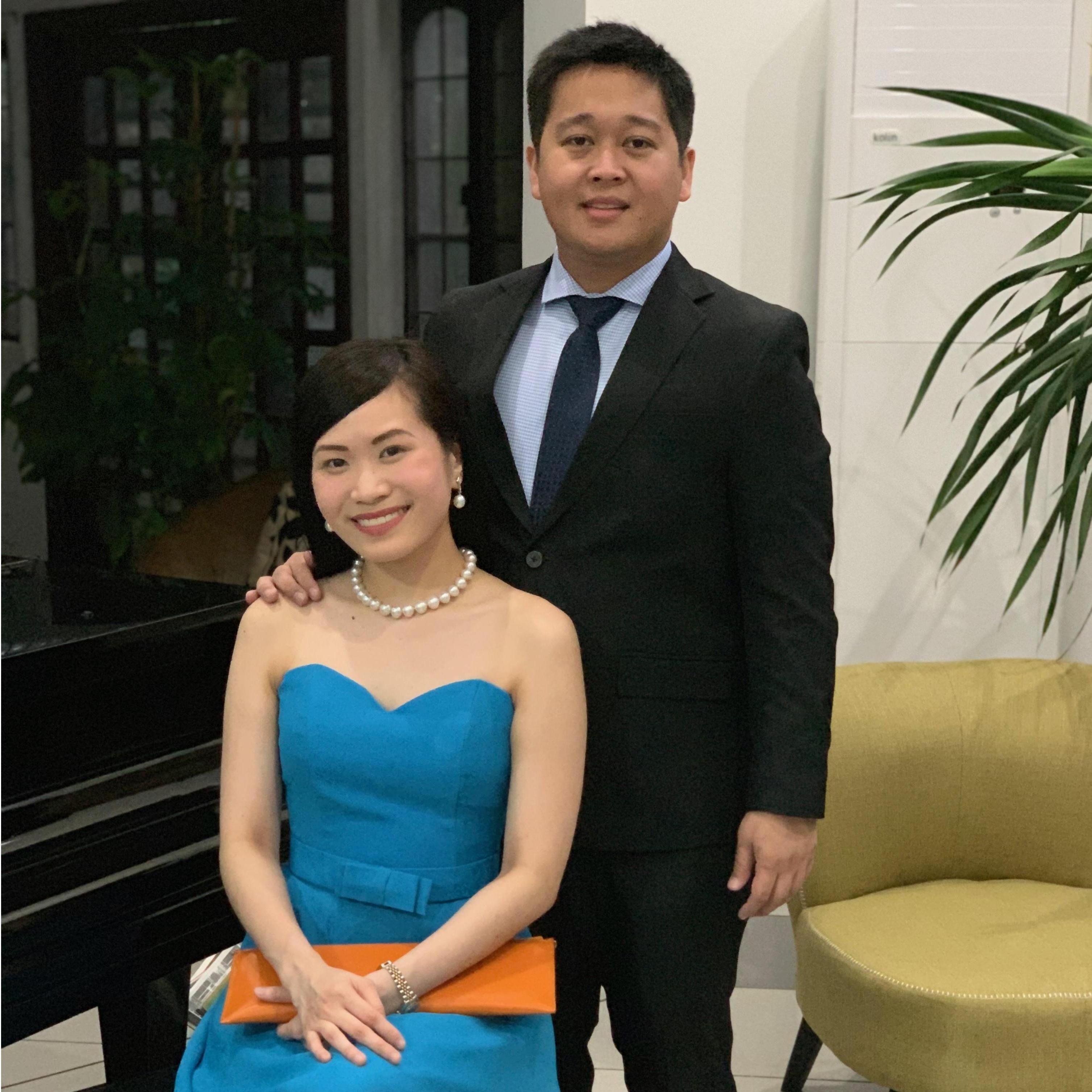 One of the first few weddings they attended as a couple! Also, celebrating their 7th monthsary!