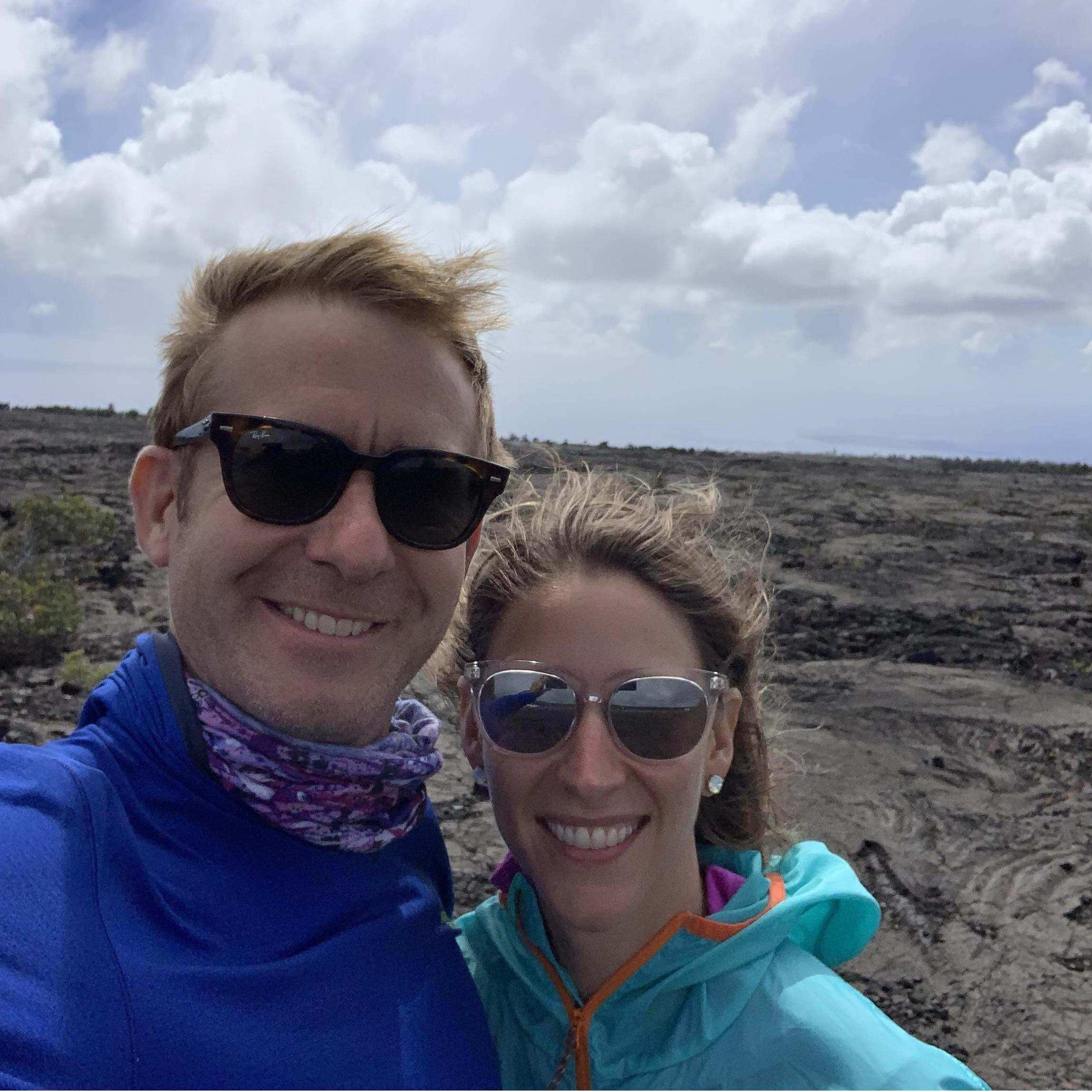 Checking out volcanoes in Hawaii