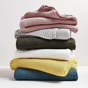 Cotton Knit Throws
