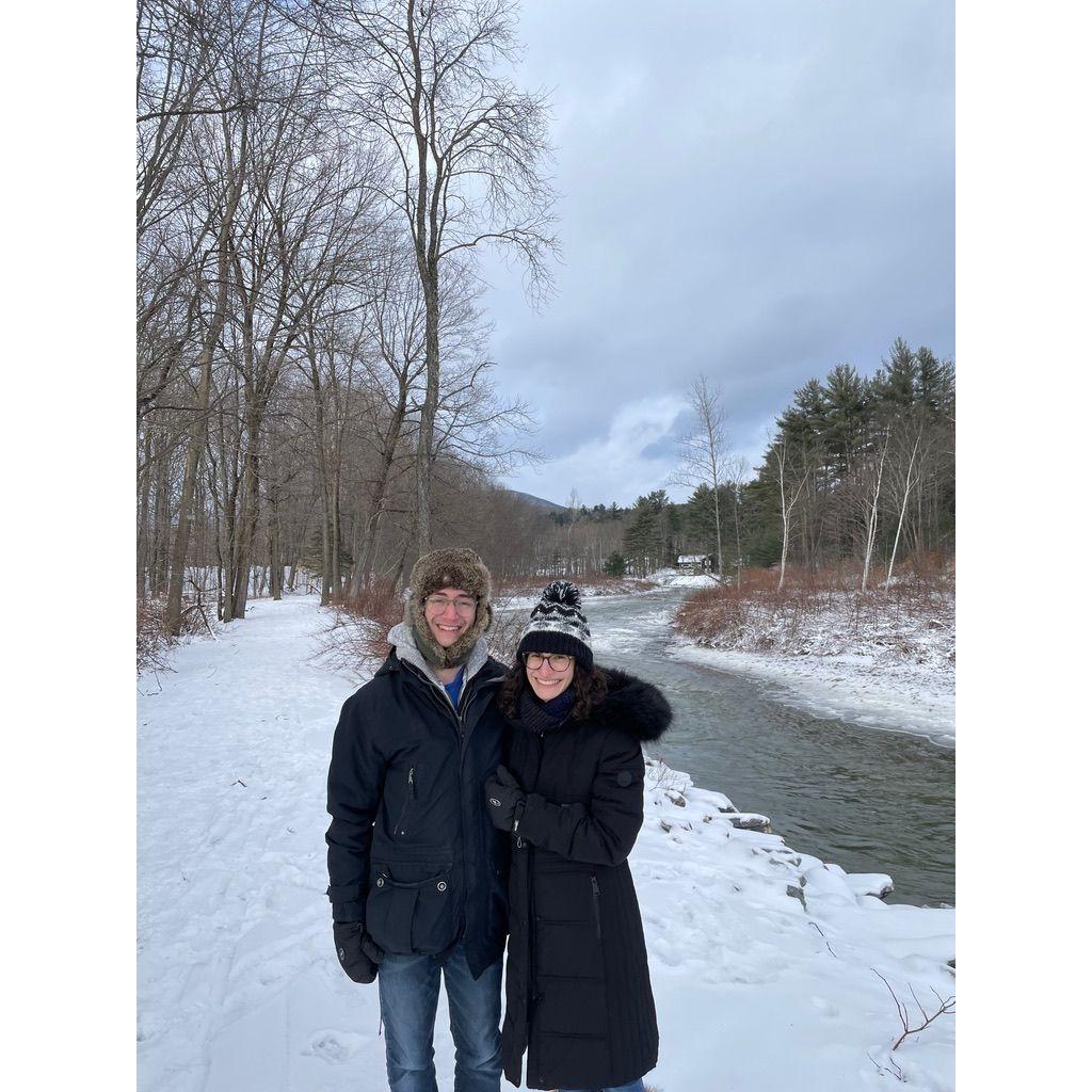Aaron introducing Ari to the cold
