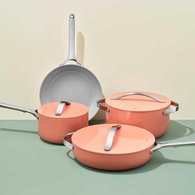 Caraway Pans: Non-Stick Ceramic Cookware Set, Non-Toxic Coated, PTFE-Free