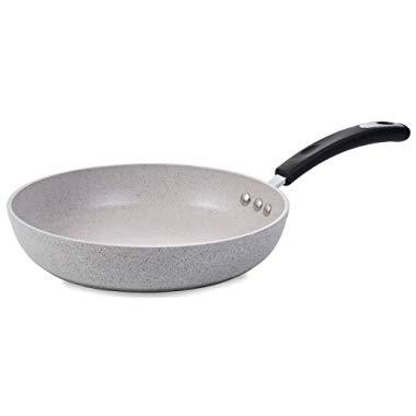 Ozeri ZP18-20 8" Stone Earth Frying Pan 100% APEO & PFOA-Free Stone-Derived Non-Stick Coating from Germany, Warm Alabaster