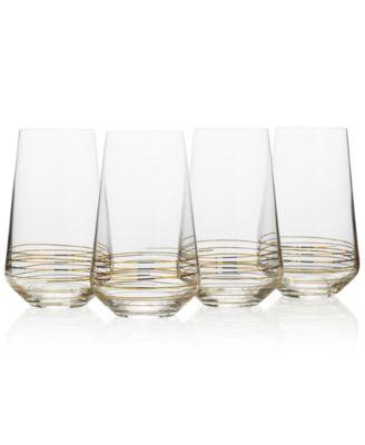 Mikasa - Electric Boulevard 4-Pc. Highball Glass Set