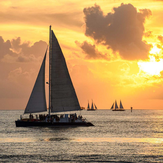 Sunset Boat Ride on our Honeymoon