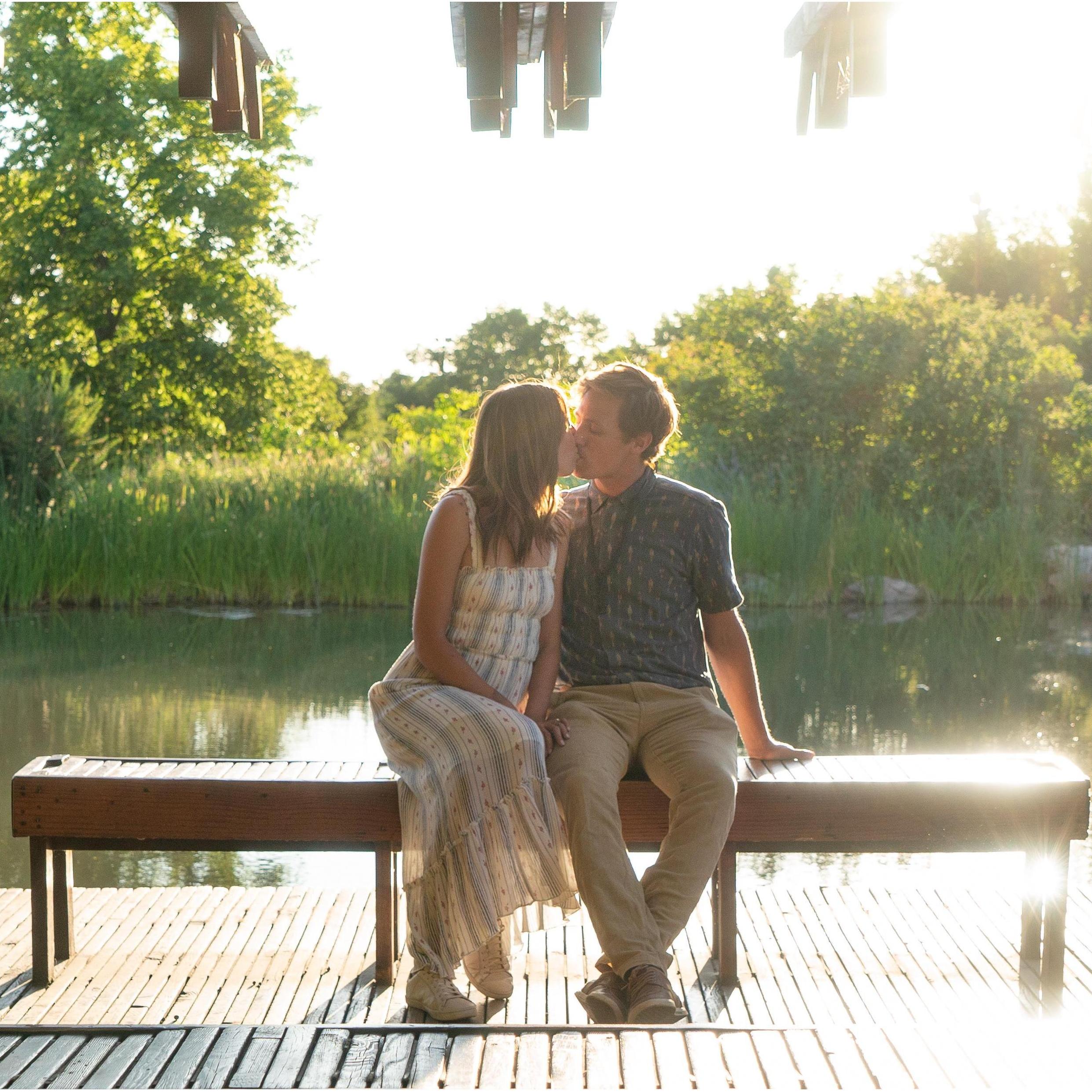 In one of our favorite places in SLC, Red Butte Garden.