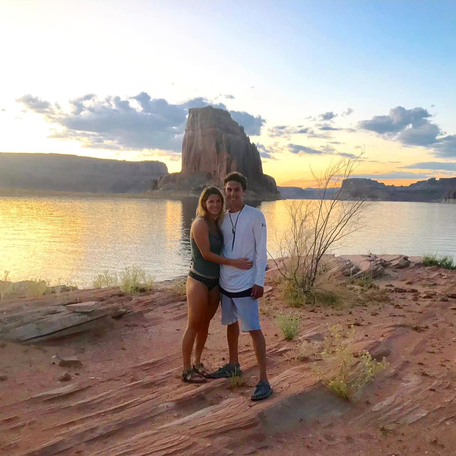 One of the amazing sunsets on Lake Powell. This was the night before Luke proposed! The picture was taken in September 2019.