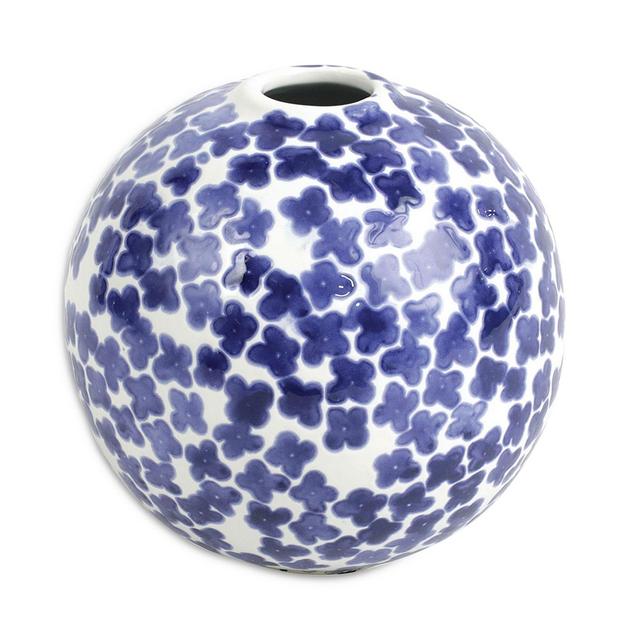 VIETRI Santorini Flower Round Vase