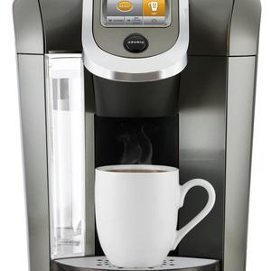 Keurig K575 Single Serve K-Cup Pod Coffee Maker with 12oz Brew Size, Strength Control, and Hot Water on Demand, Programmable, Platinum
