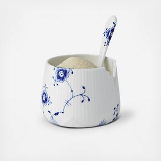 Blue Elements Sugar Bowl with Spoon