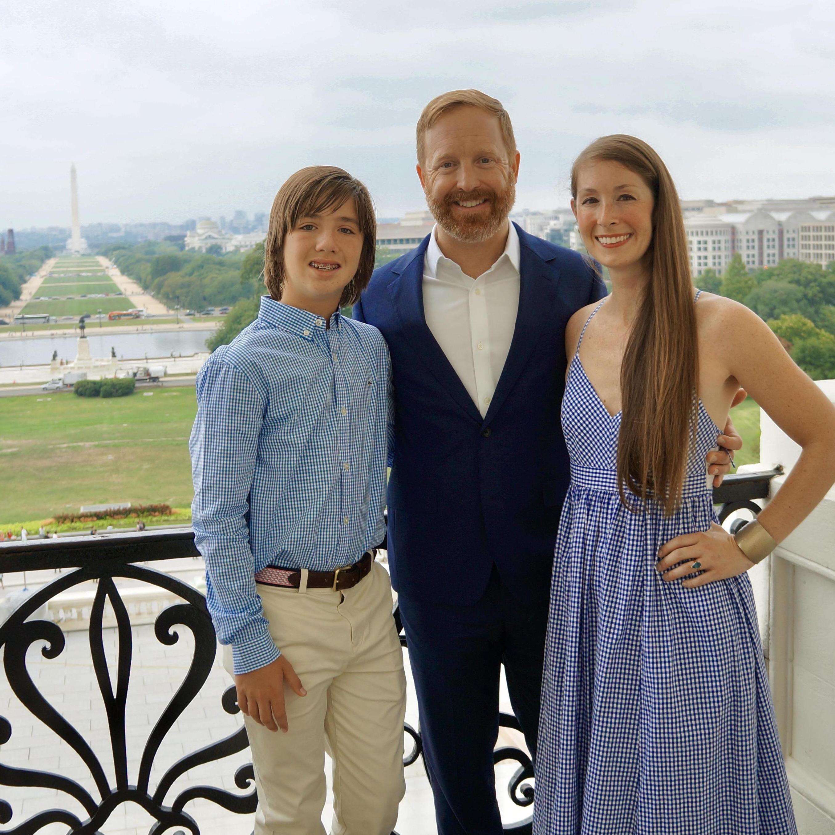 Our happy family in Washington DC